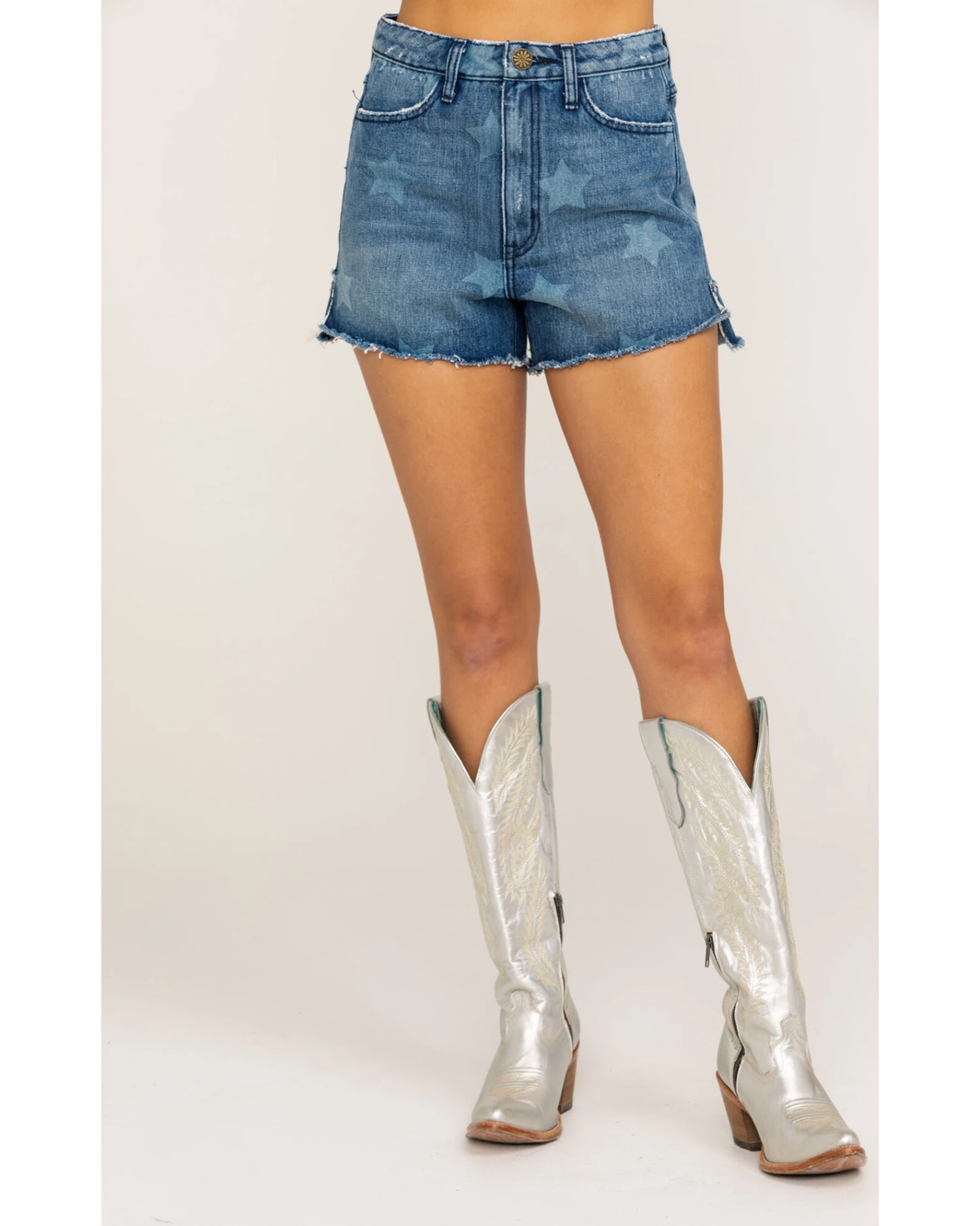 Show Me Your Mumu Women's Arizona High Waisted Stellar Star Shorts 3 Show Me Your Mumu Women's Arizona High Waisted Stellar Star Shorts