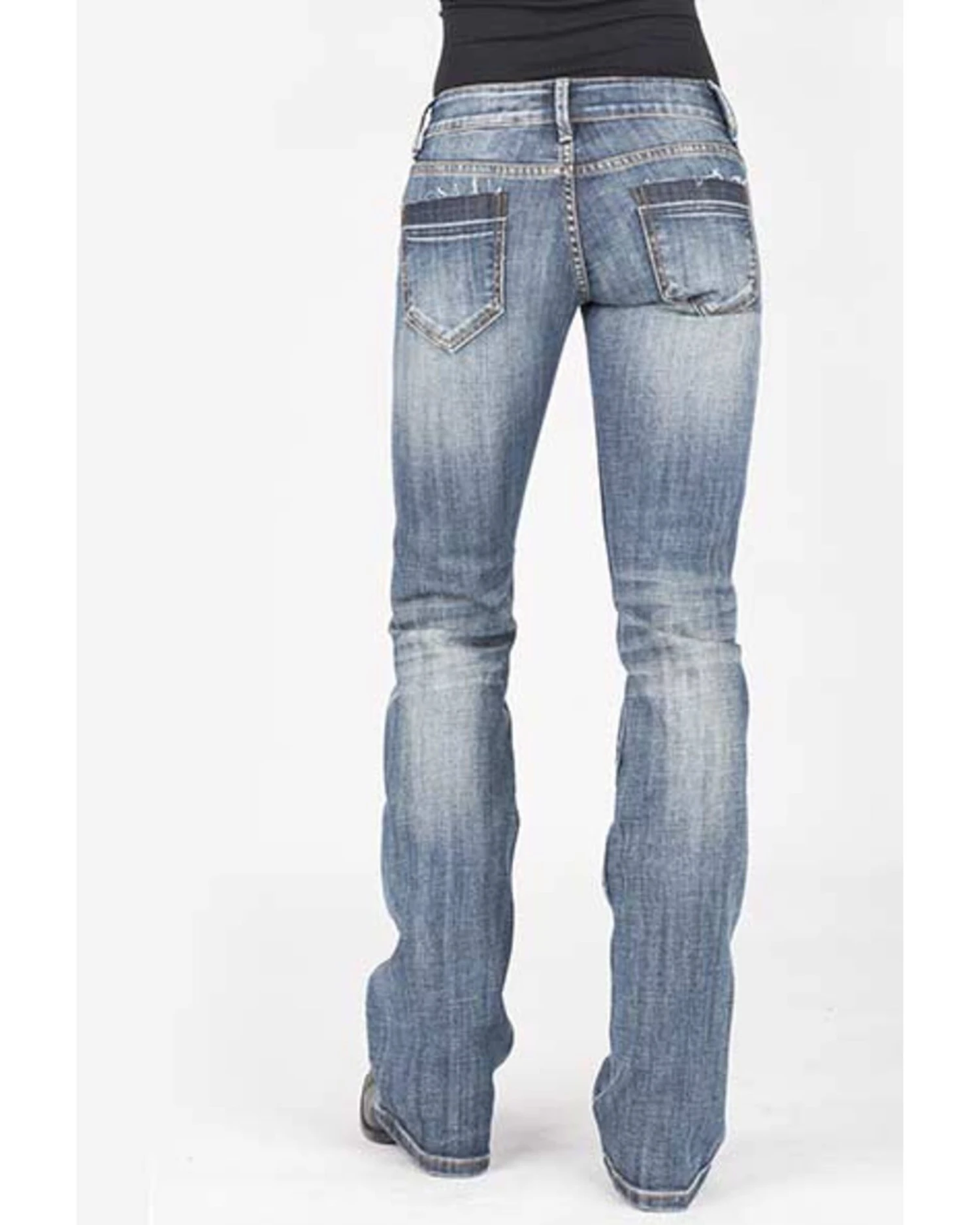 Stetson Women's 818 Contemporary Medium Bootcut Jeans 3 Stetson Women's 818 Contemporary Medium Bootcut Jeans