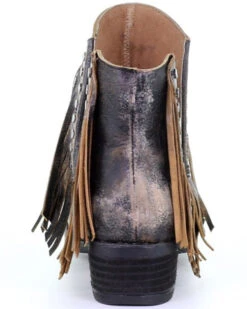 Circle G Women's Studded Fringe Fashion Booties - Round Toe -Country Clothing Store 2000288154 001 P4