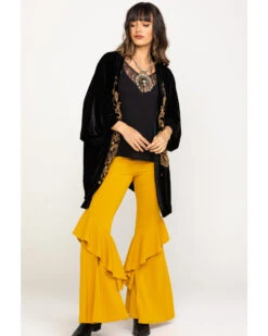 White Label By Panhandle Women's Embroidered Velvet Kimono -Country Clothing Store 2000290050 001 P6