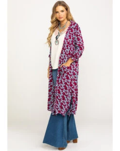 Roper Women's Stampede Print Kimono -Country Clothing Store 2000290562 900 P1