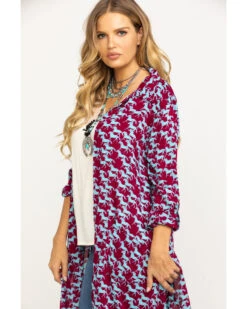 Roper Women's Stampede Print Kimono -Country Clothing Store 2000290562 900 P3