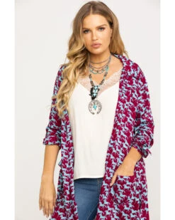 Roper Women's Stampede Print Kimono