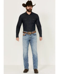 Cody James Core Men's Clover Leaf Light Wash Stretch Slim Straight Jeans -Country Clothing Store 2000290856 400 P1