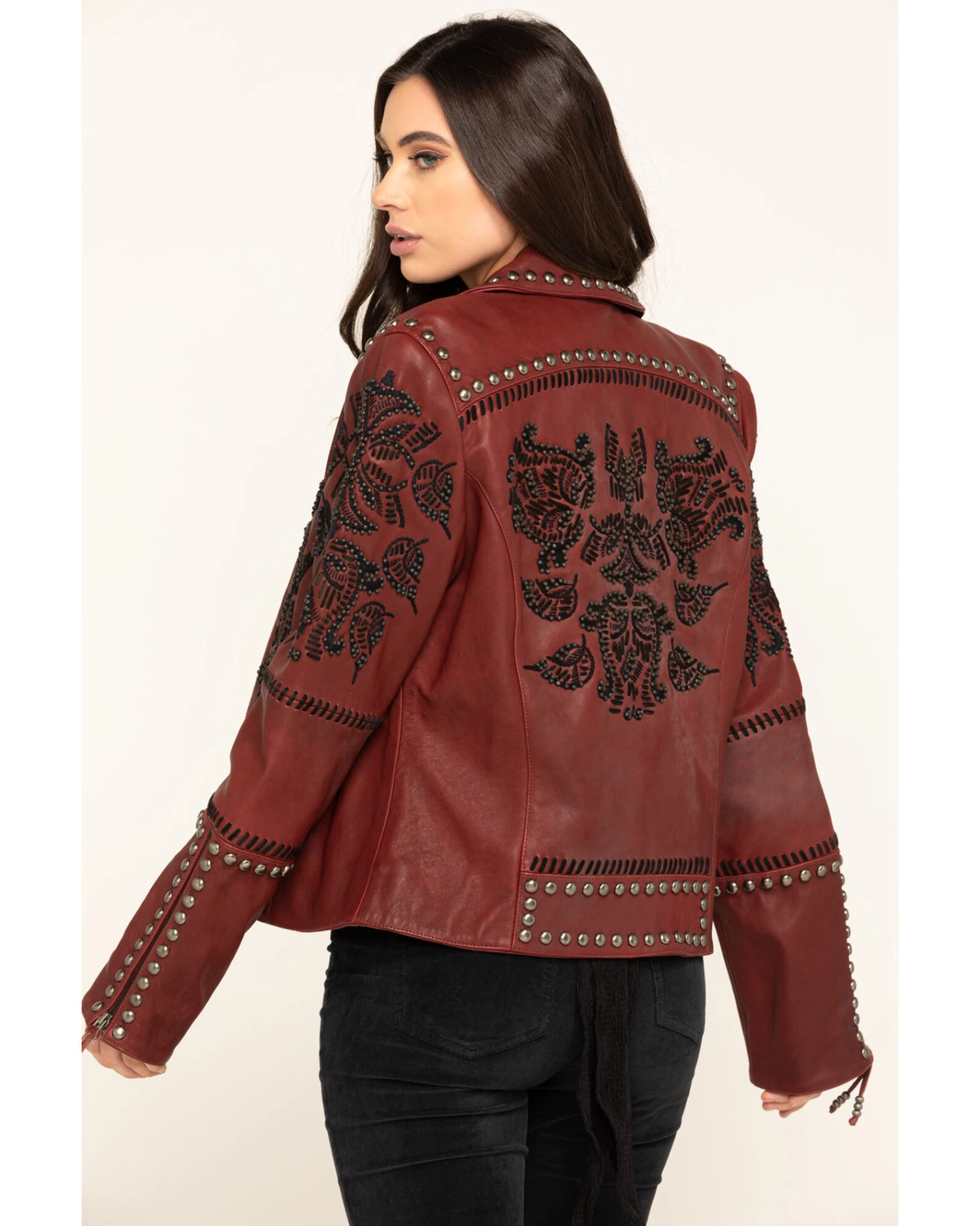 Double D Ranch Women's Oxblood Tasajulillo Jacket 8 Double D Ranch Women's Oxblood Tasajulillo Jacket - Image 6