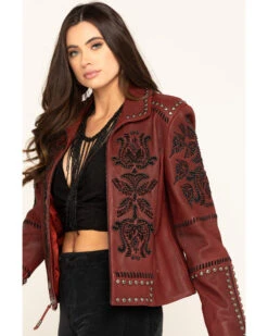 Double D Ranch Women's Oxblood Tasajulillo Jacket 10 Double D Ranch Women's Oxblood Tasajulillo Jacket -Country Clothing Store 2000291257 600 P3