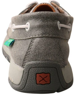 Twisted X Women's Silver CellStretch Boat Shoes - Moc Toe -Country Clothing Store 2000291741 040 P4
