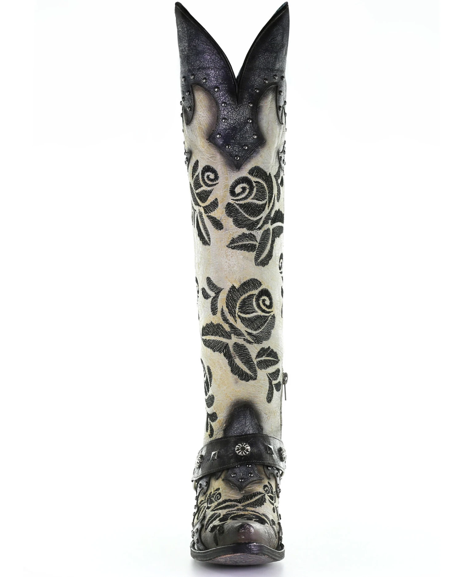 Corral Women's Rose Embroidery Western Boots - Snip Toe 4 Corral Women's Rose Embroidery Western Boots - Snip Toe - Image 2