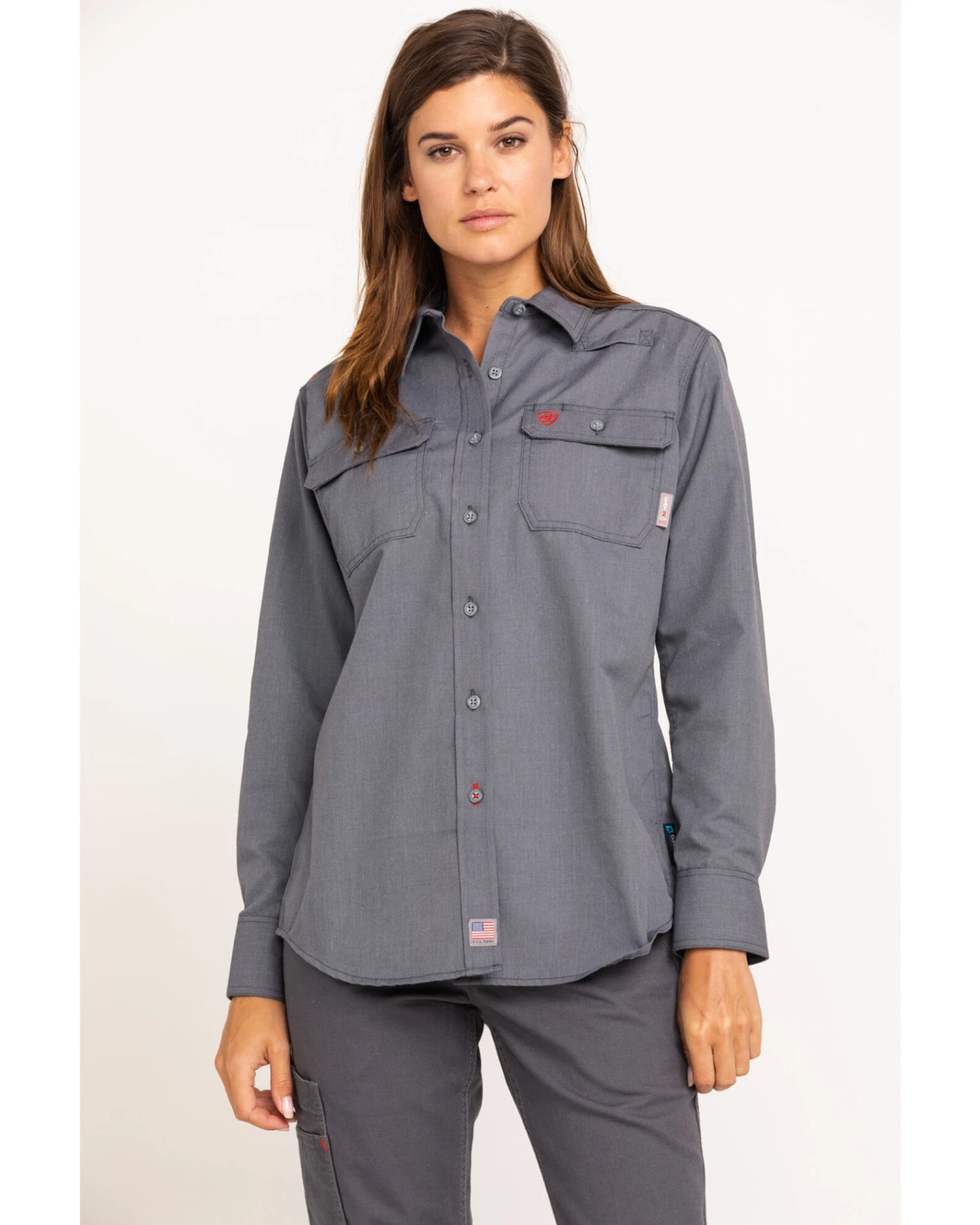 Ariat Women's FR Featherlight Long Sleeve Work Shirt 5 Ariat Women's FR Featherlight Long Sleeve Work Shirt - Image 3