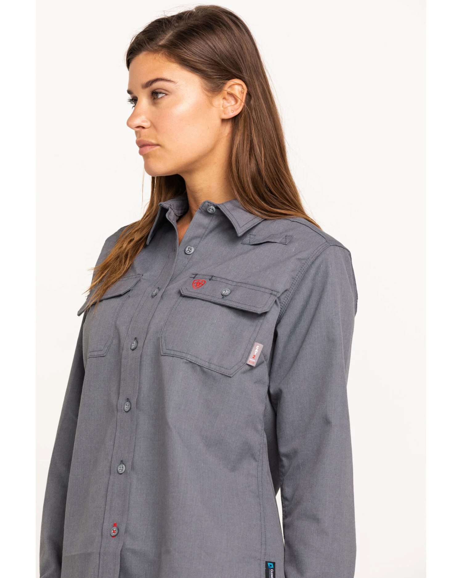 Ariat Women's FR Featherlight Long Sleeve Work Shirt 3 Ariat Women's FR Featherlight Long Sleeve Work Shirt