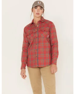 Ariat Women's Fire Resistant Retro Boot Barn Exclusive Long Sleeve Button Down Work Shirt -Country Clothing Store 2000294416 600 P1