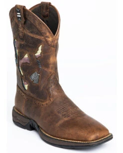 Brothers & Sons Men's Star Exports With Flag Western Performance Boots - Broad Square Toe -Country Clothing Store 2000294855 200 P1