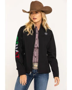 Ariat Women's Classic Team Mexico Flag Softshell Jacket -Country Clothing Store 2000295225 001 P2