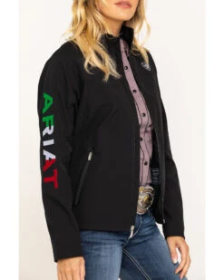 Ariat Women's Classic Team Mexico Flag Softshell Jacket -Country Clothing Store 2000295225 001 P4