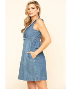 Stetson Women's Denim Ruffle Tank Dress 13 Stetson Women's Denim Ruffle Tank Dress -Country Clothing Store 2000295428 400 P3