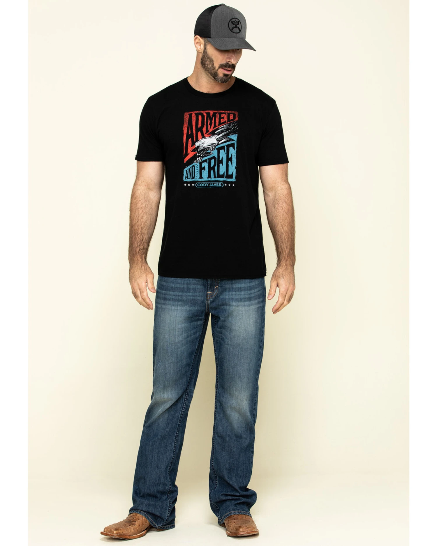 Cody James Men's Wolftooth Medium Wash Stretch Relaxed Bootcut Jeans 7 Cody James Men's Wolftooth Medium Wash Stretch Relaxed Bootcut Jeans - Image 5