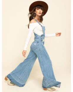Show Me Your Mumu Women's Carolina Blue San Fran Overalls