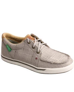 Twisted X Women's Light Gray Hooey Sneakers - Moc Toe