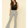 Rock & Roll Denim Women's Stripe High Rise Flare Jeans -Country Clothing Store 2000313369 100 P1