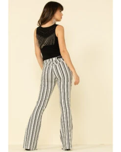 Rock & Roll Denim Women's Stripe High Rise Flare Jeans -Country Clothing Store 2000313369 100 P2