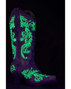 Corral Women's Glow In The Dark Embroidered Western Boots - Snip Toe -Country Clothing Store 2000315366 200 P2