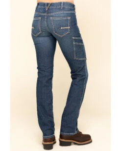 Ariat Women's Rebar Mid Rise Durastretch Nightride Riveter Work Straight Jeans 10 Ariat Women's Rebar Mid Rise Durastretch Nightride Riveter Work Straight Jeans -Country Clothing Store 2000322223 400 P1