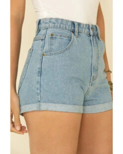 Rolla's Women's Light Wash Rolled Hem Duster Shorts -Country Clothing Store 2000323215 400 P4