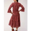 ROPER Studio West Women's Red Tiered Floral Prairie Dress -Country Clothing Store 2000326890 600 P2