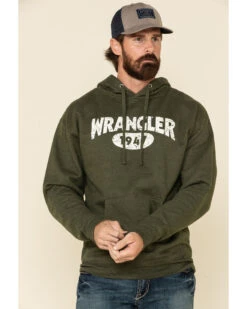 Wrangler Men's Logo Graphic Hooded Sweatshirt