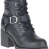 Harley Davidson Women's Howell Harness Lace-Up Waterproof Leather Moto Boots - Round Toe -Country Clothing Store 2000327383 001 P1