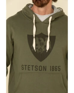 Stetson Men's Green Eagle In Shield Graphic Hooded Sweatshirt -Country Clothing Store 2000327706 020 P4