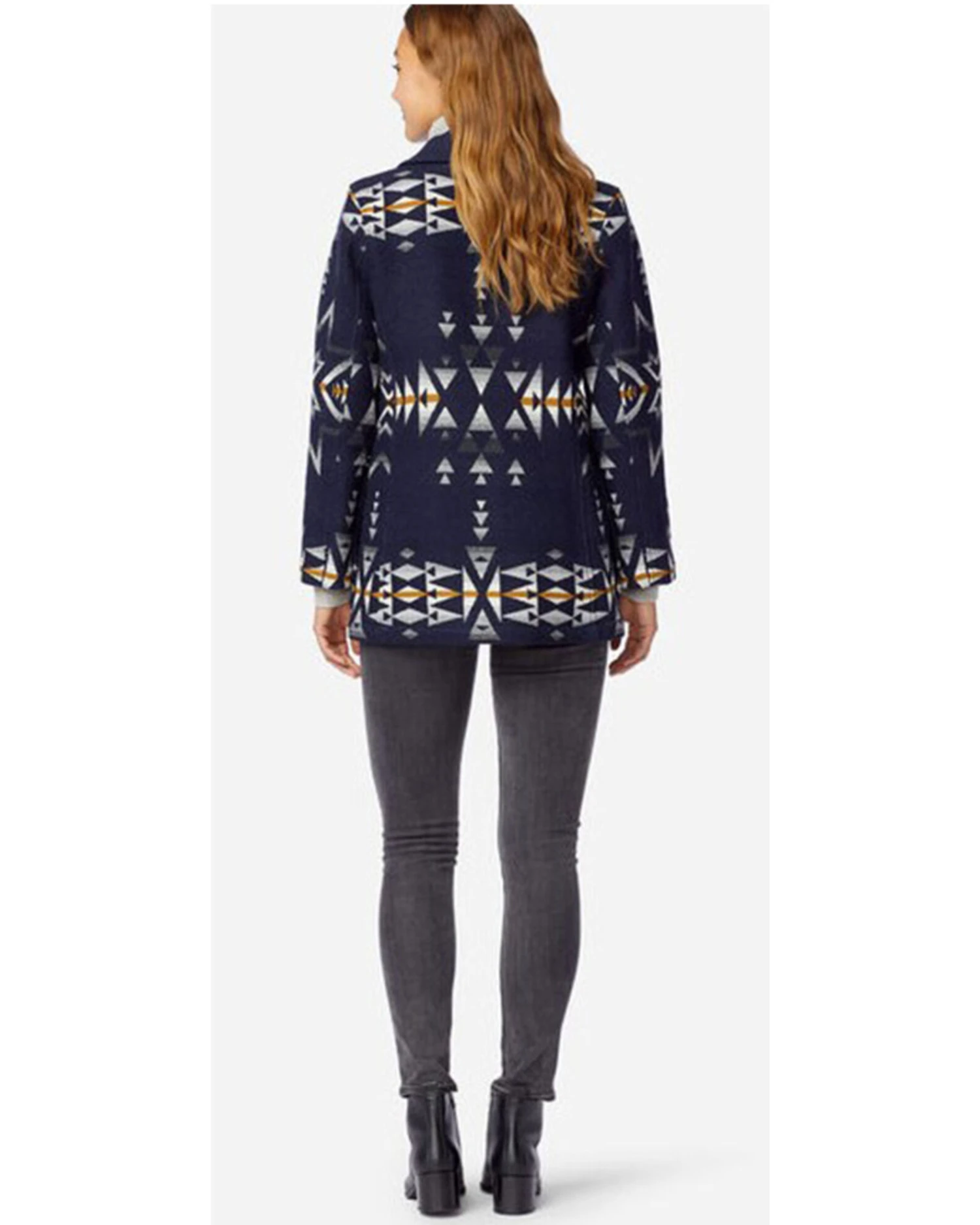 Pendleton Women's Navy Plain Star Wahkenna Coat 4 Pendleton Women's Navy Plain Star Wahkenna Coat - Image 2