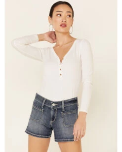 Ariat Women's Mid Rise Boyfriend Shorts -Country Clothing Store 2000330660 400 P2