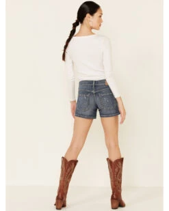 Ariat Women's Mid Rise Boyfriend Shorts -Country Clothing Store 2000330660 400 P4