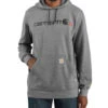 Carhartt Men's FR Force Logo Graphic Midweight Hooded Work Sweatshirt -Country Clothing Store 2000330874 030 P1
