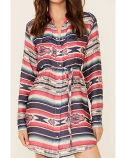 Stetson Women's Southwestern Print Self-Tie Sash Dress 8 Stetson Women's Southwestern Print Self-Tie Sash Dress -Country Clothing Store 2000332681 900 P3