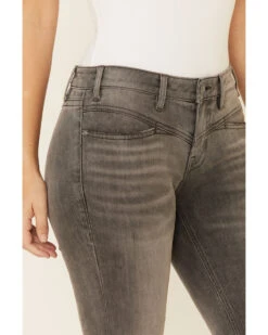Rock & Roll Denim Women's Gray Wash Mid Rise Bootcut Jeans -Country Clothing Store 2000333631 020 P5