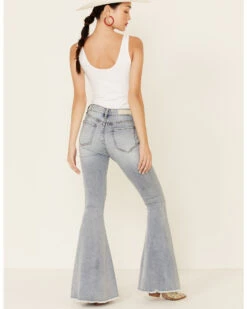 Rock & Roll Denim Women's Frayed Hem Bell Bottom Jeans -Country Clothing Store 2000333632 450 P3