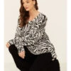 Show Me Your Mumu Women's Zebra Print Hug Me Pullover Sweater -Country Clothing Store 2000334411 900 P1