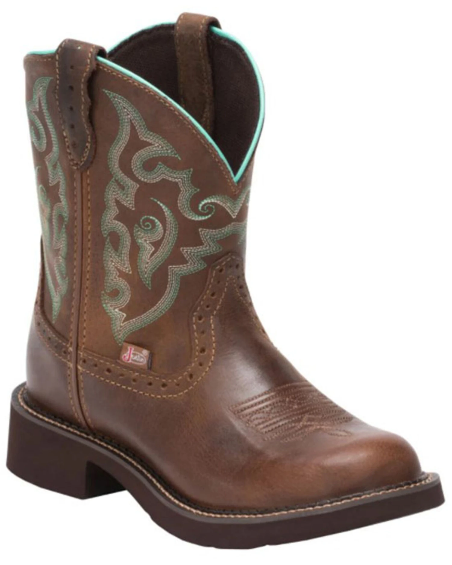 Justin Women's Gemma Brown Western Boots - Round Toe 9 Justin Women's Gemma Brown Western Boots - Round Toe - Image 7