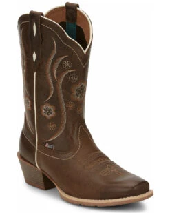 Justin Women's Jesse Brown Western Boots - Square Toe -Country Clothing Store 2000335066 200 P1