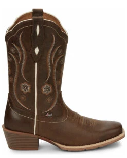 Justin Women's Jesse Brown Western Boots - Square Toe -Country Clothing Store 2000335066 200 P2