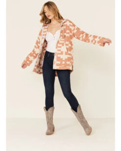 Pendleton Women's Sierra Mixed Pattern Oversized Zip Hooded Jacket -Country Clothing Store 2000335400 103 P2