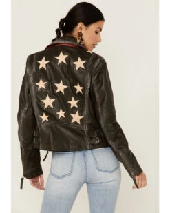 Mauritius Women's Christy Scatter Star Leather Jacket 8 Mauritius Women's Christy Scatter Star Leather Jacket -Country Clothing Store 2000336387 341 P1