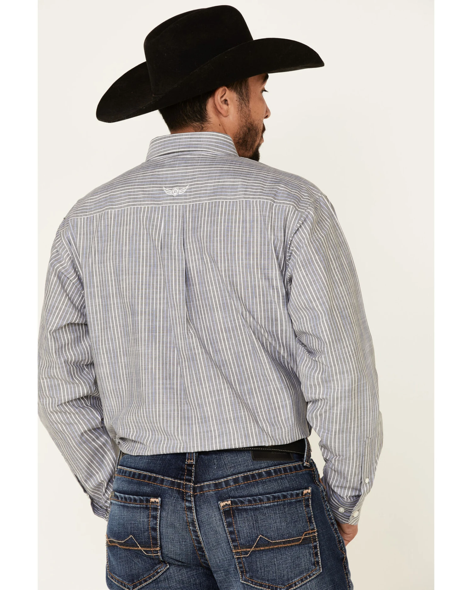 Ariat Men's Structure Stretch Striped Long Sleeve Western Shirt 5 Ariat Men's Structure Stretch Striped Long Sleeve Western Shirt - Image 3