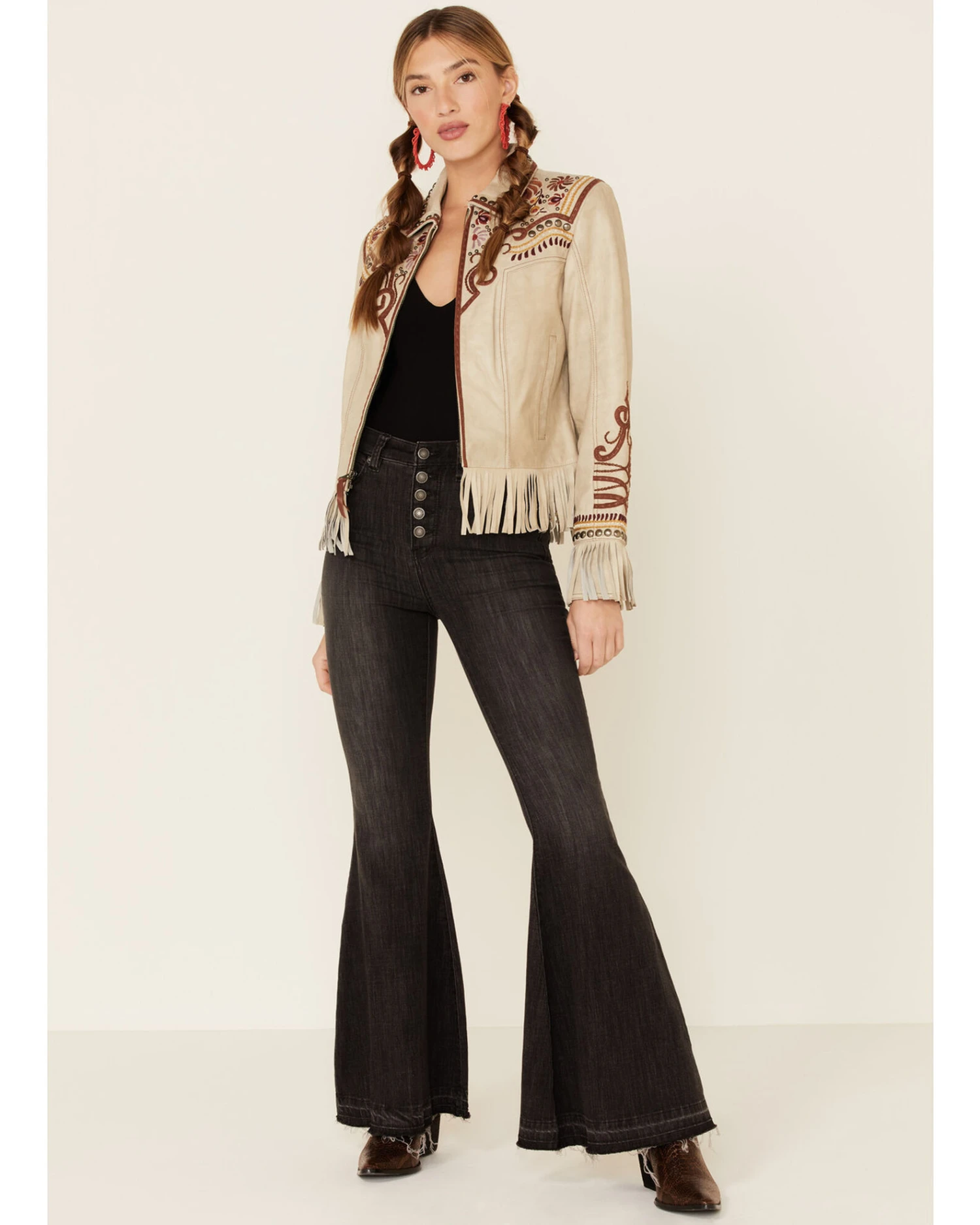 Double D Ranch Women's Poco Loco Leather Jacket 4 Double D Ranch Women's Poco Loco Leather Jacket - Image 2