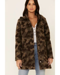 Pendleton Women's Multi Camo Wool Hooded Parka Jacket -Country Clothing Store 2000337251 900 P1