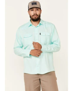 Hooey Men's Solid Habitat Sol Long Sleeve Pearl Snap Western Shirt -Country Clothing Store 2000337662 442 P1