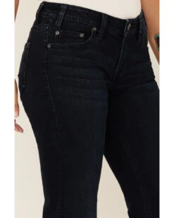 Rock & Roll Denim Women's Dark Mid Rise Trousers -Country Clothing Store 2000337896 400 P2