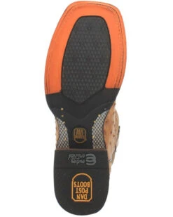 Dan Post Men's Kershaw Exotic Ostrich Skin Western Boots - Broad Square Toe -Country Clothing Store 2000337937 280 P6